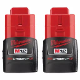 Milwaukee M12 REDLITHIUM 12V 1.5Ah Compact Lithium-Ion Battery Pack (2-Pack) thumbnail 1
