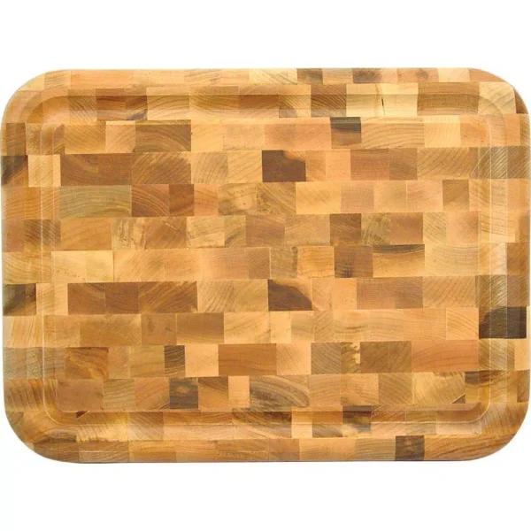 Catskill Craftsmen Hardwood End-Grain Reversible Cutting Board Chopping Block, 16 x 12 in.