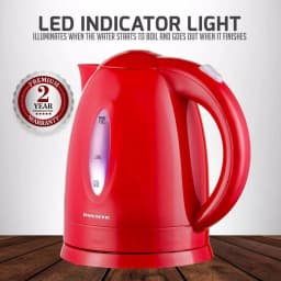 Ovente KP72R 1.7L Electric Kettle, 1100W Fast Boiling Water Kettle with Auto Shut-Off, Red thumbnail 5