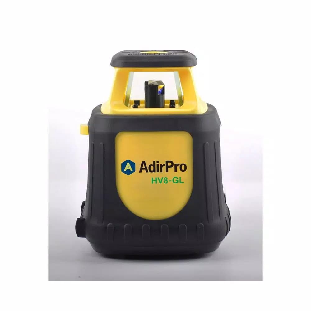AdirPro HV8GL Green Beam Self-Leveling Rotary Laser Level with Receiver and Remote, 1650 ft. Range
