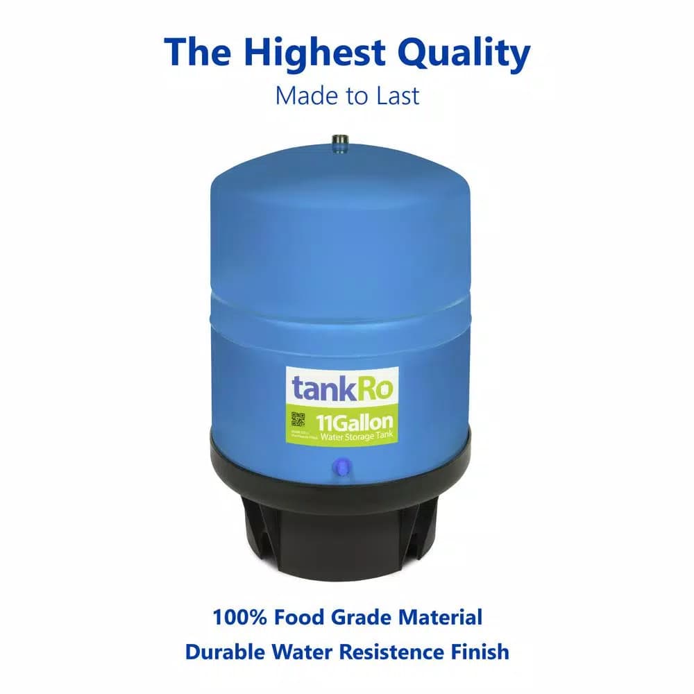 Express Water 11 Gallon Reverse Osmosis Storage Pressure Tank - 8 Gallon Capacity RO Water Filtration Expansion Tank