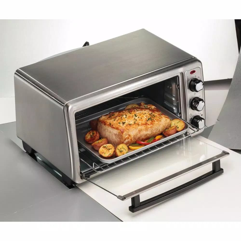 Hamilton Beach 1440-Watt 6-Slice Stainless Steel Countertop Toaster Oven