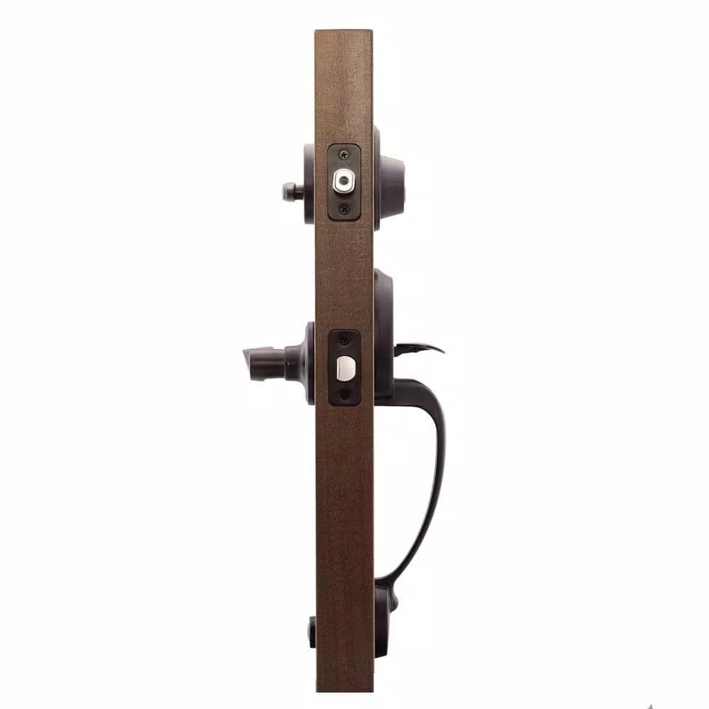 Copper Creek Colonial Handleset with Waverlie Lever Trim in Tuscan Bronze