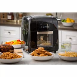 Modernhome 10 Qt. Digital Air Fryer Oven with Rotisserie, Multiple Racks, and Recipe Book - Black thumbnail 8