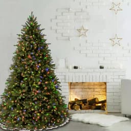 National Tree Company 9 ft. Jersey Fraser Fir Artificial Christmas Tree with 1500 Multicolor Lights thumbnail 2
