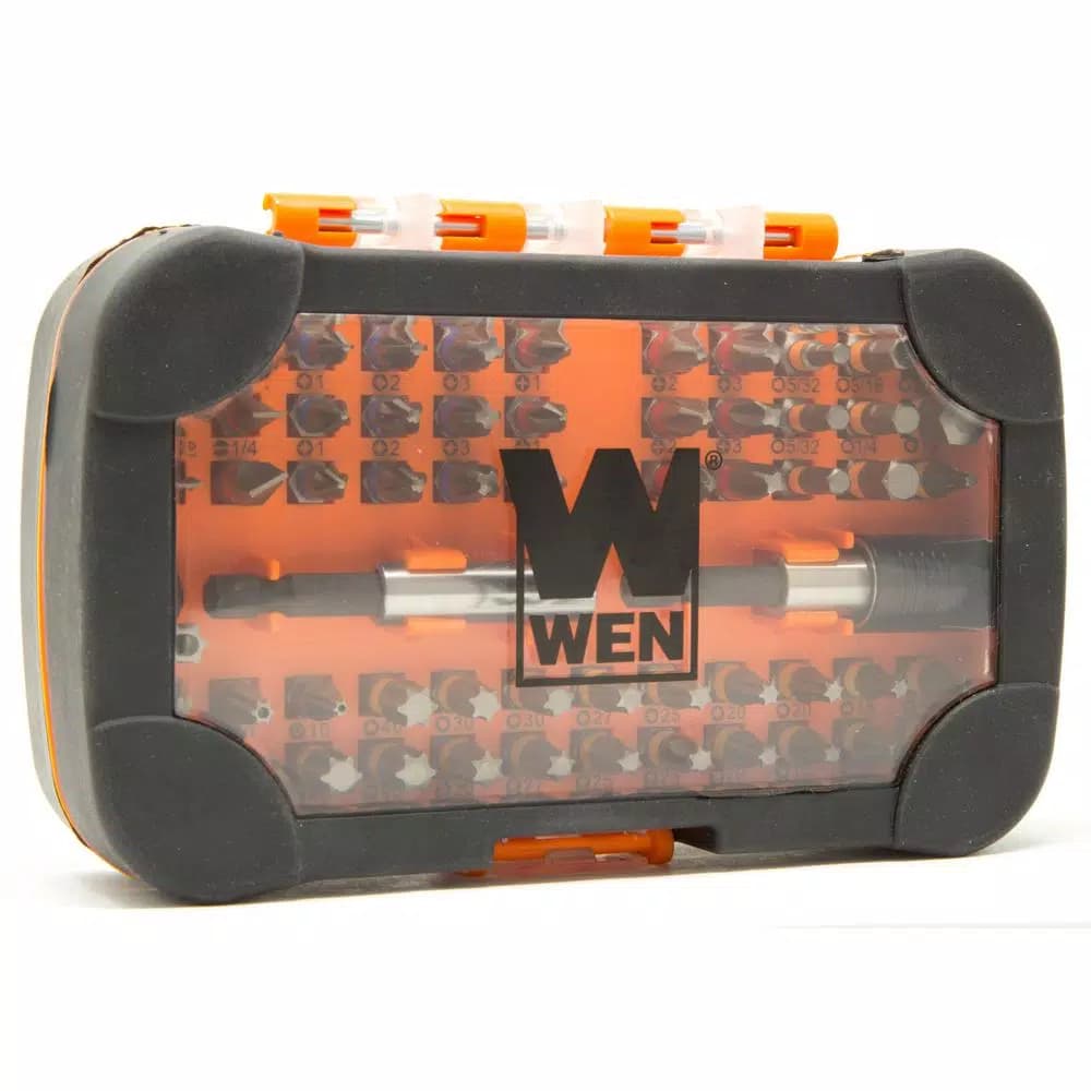 WEN 60-Piece Impact-Rated 1/4 in. Hex Shank Magnetic Screwdriver Bit Set