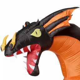 Gemmy 7.5 ft. Fire and Ice Two-Headed Dragon Halloween Inflatable with Animated Projection thumbnail 4
