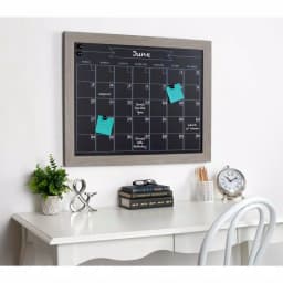 DesignOvation Beatrice Framed Magnetic Chalkboard Monthly Calendar Memo Board, 23 x 29 in. thumbnail 5