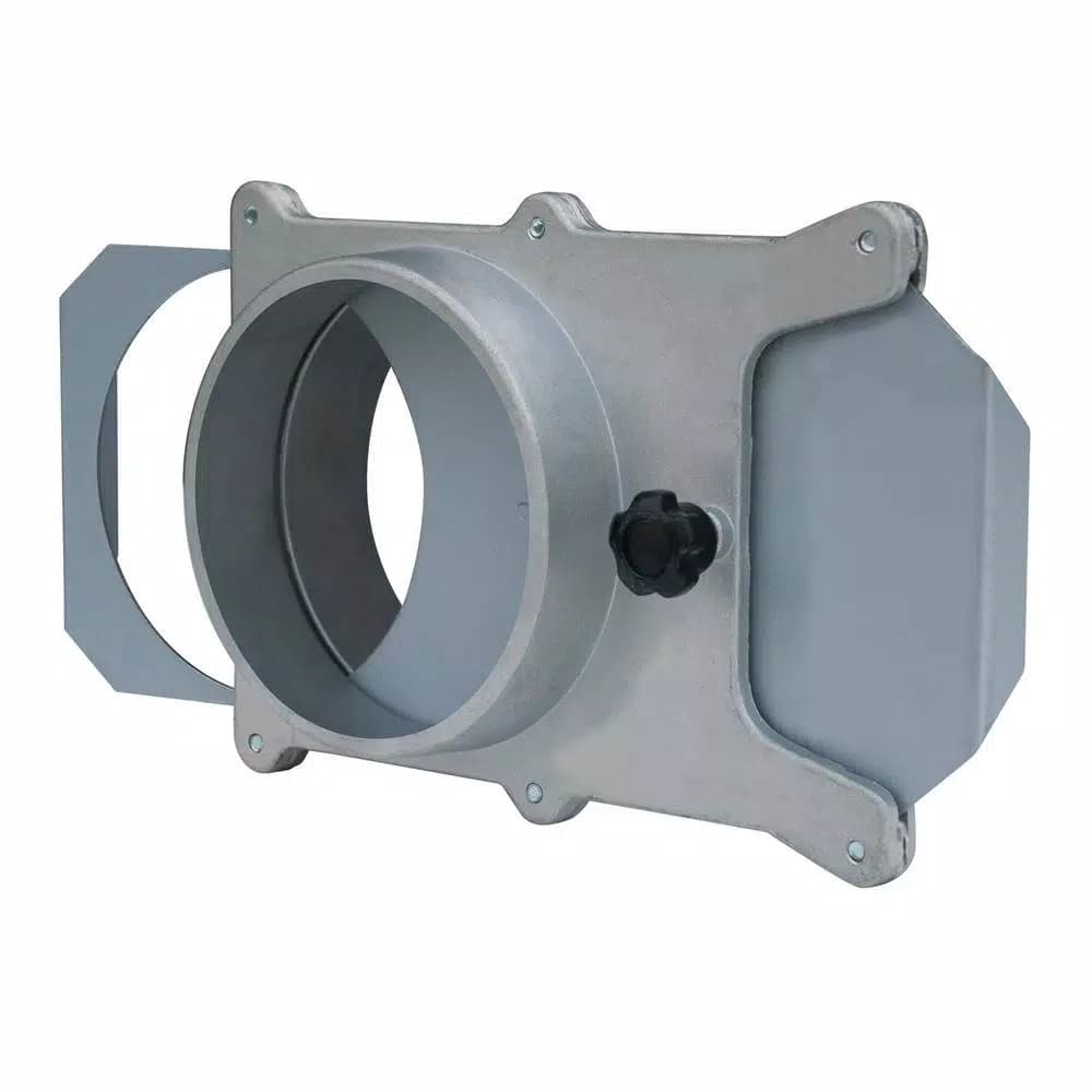 POWERTEC 6 in. Aluminum Blast Gate for Dust Collection Systems