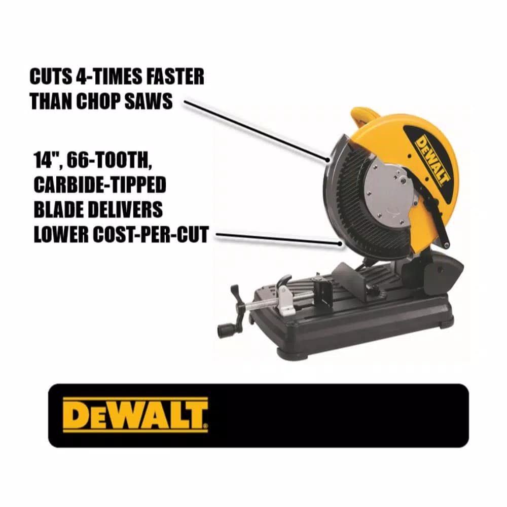 DEWALT 15 Amp 14 in. Multi-Cutter Saw with Carbide Tipped Blade