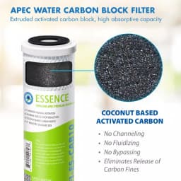 APEC Water Systems APEC Essence 10 in. Carbon Block Replacement Filter for ROES-50, ROES-PH75, and ROES-UV75 thumbnail 3