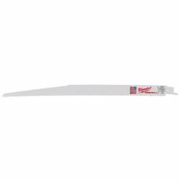 Milwaukee 12 in. 8/12 TPI Multi-Material Reciprocating Saw Blades, 5-Pack thumbnail 3