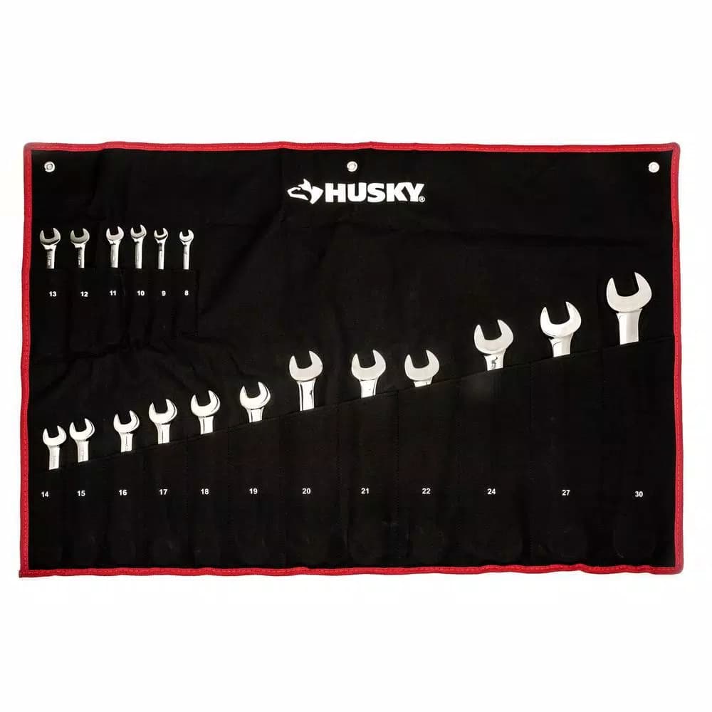 Husky 34-Piece Metric and SAE Ratcheting Wrench Set