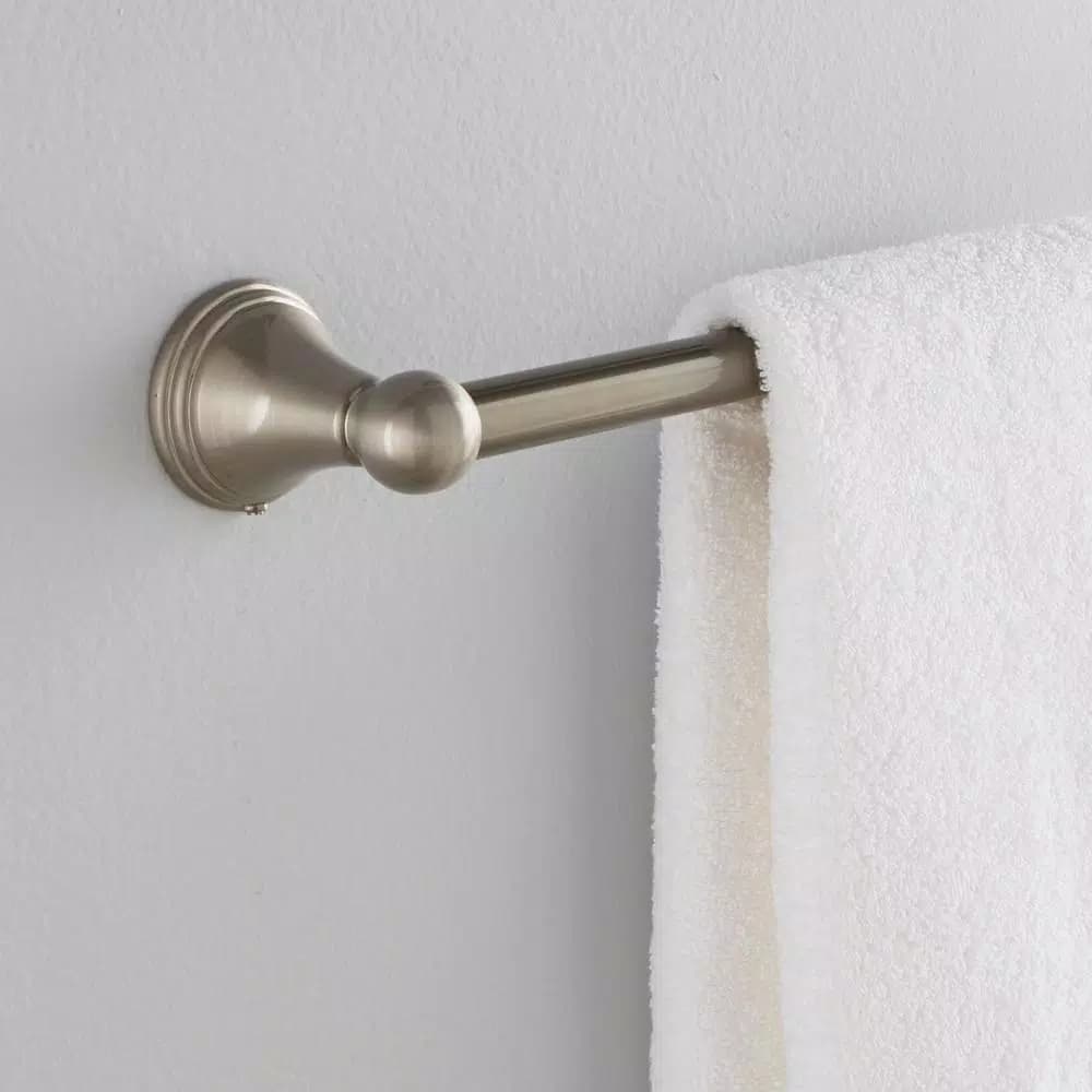 MOEN Preston 24 in. Single Towel Bar in Spot Resist Brushed Nickel