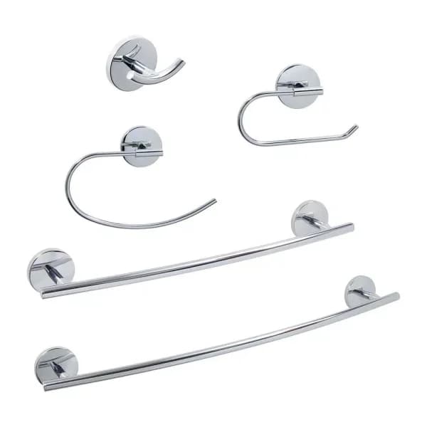 Dyconn Faucet 5-Piece Polished Chrome Bath Hardware Set