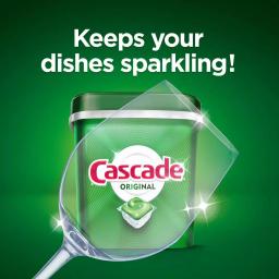 Cascade ActionPacs Dishwasher Detergent with Dawn, Fresh Scent (60-Count) thumbnail 10