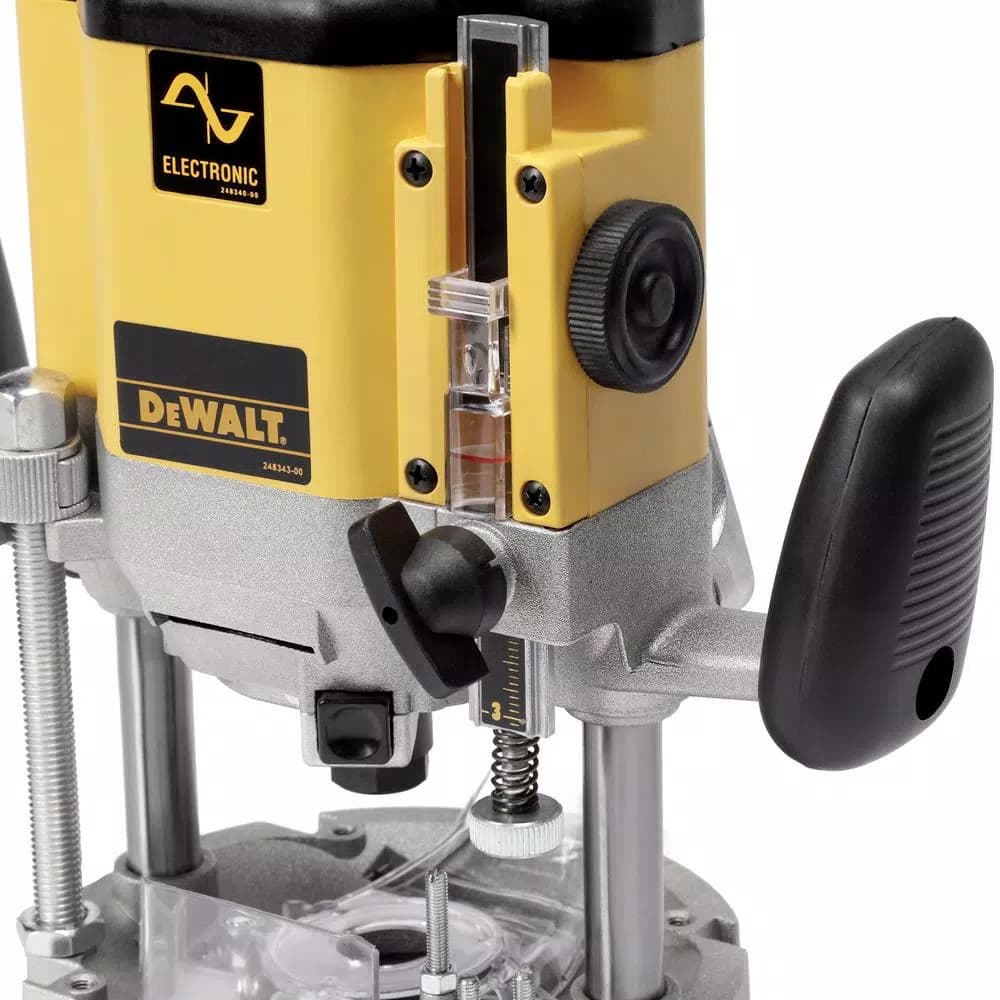 DeWalt 3 HP EVS Plunge Router, 15 Amp, Variable Speed, 1/4 in. and 1/2 in. Collet