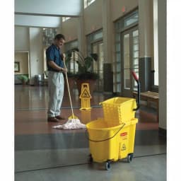 Rubbermaid Commercial Products 25 in. x 13 in. Wet Floor Caution Sign thumbnail 7