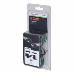 CURT 4-Way Flat Trailer Connector Kit with 12" Color-Coded Wires thumbnail 3