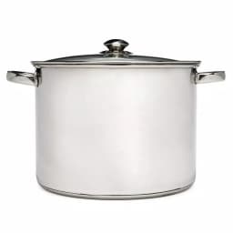 Ecolution Pure Intentions 16 Qt. Stainless Steel Stock Pot with Glass Lid thumbnail 1