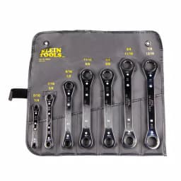 Klein Tools 7-Piece Ratcheting Box Wrench Set, SAE, Carbon Steel thumbnail 8