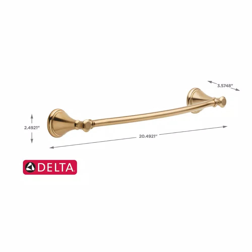 Delta Cassidy 18 in. Single Towel Bar in Champagne Bronze