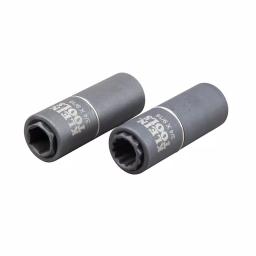 Klein Tools 1/2 in. Drive 2-in-1 Deep Impact Socket, 12-Point, 3/4 in. and 9/16 in. Dual Hex Sizes thumbnail 7