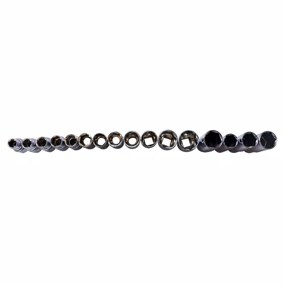 Best Value 52-Piece Socket Set with 1/4 in., 3/8 in., and 1/2 in. Drives - Metric and SAE