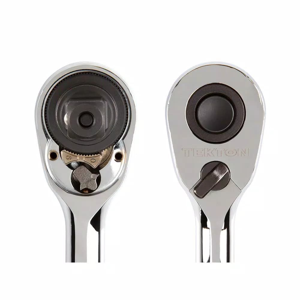 Tekton 3/8 in. Drive x 4.5 in. Quick-Release Ratchet, 90-Tooth Stubby Design