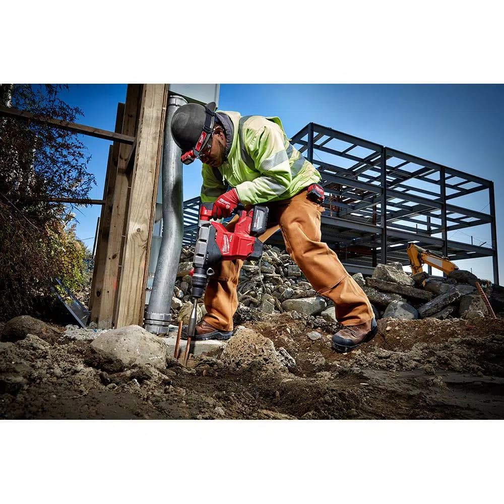 Milwaukee M18 FUEL SDS-MAX Rotary Hammer Kit with TWO 12.0 Ah Batteries & ONE-KEY