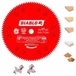 Diablo 12 in. 100-Teeth Ultimate Polished Finish Carbide Circular Saw Blade thumbnail 8