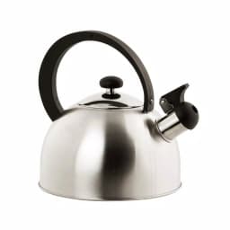 Home Basics 10.6-Cup Silver Stainless Steel Stovetop Tea Kettle with Whistle thumbnail 2