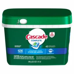 Cascade Complete ActionPacs Dishwasher Detergent with Dawn, Fresh Scent, 43-Count (6-Pack) thumbnail 1