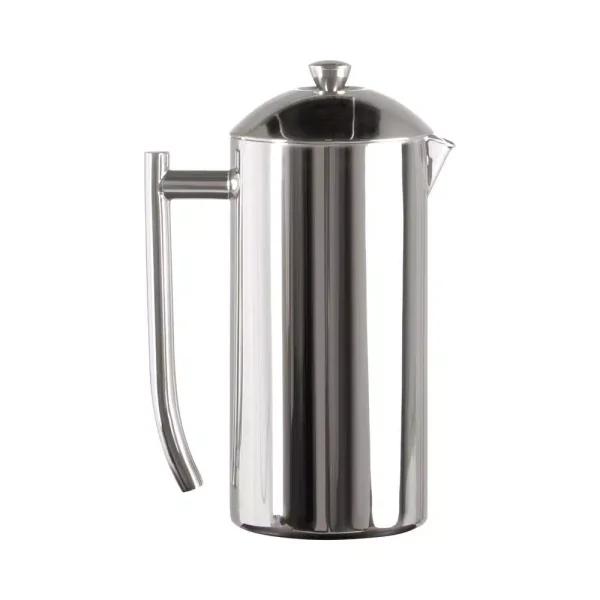 Frieling 8-Cup Mirror Finish Stainless Steel French Press, Double-Walled Insulated Coffee Maker