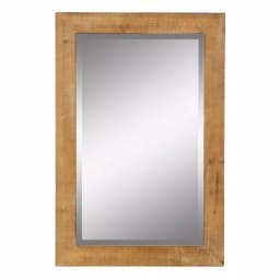 Aspire Home Accents Pueblo Beveled Glass Wall Mirror with Solid Wood Frame, 36 x 24 in. thumbnail 1