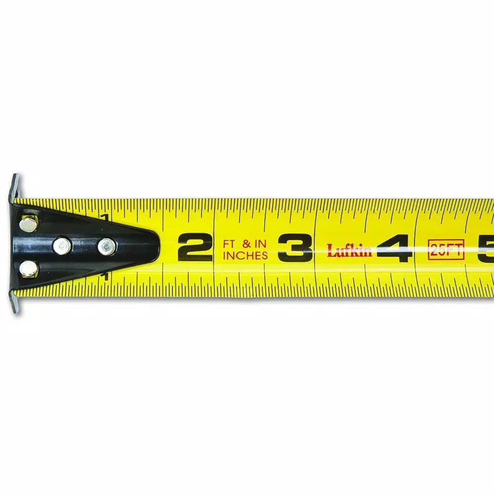 Lufkin Control 25 ft. Tape Measure, 10 ft. Standout, Yellow Clad Blade