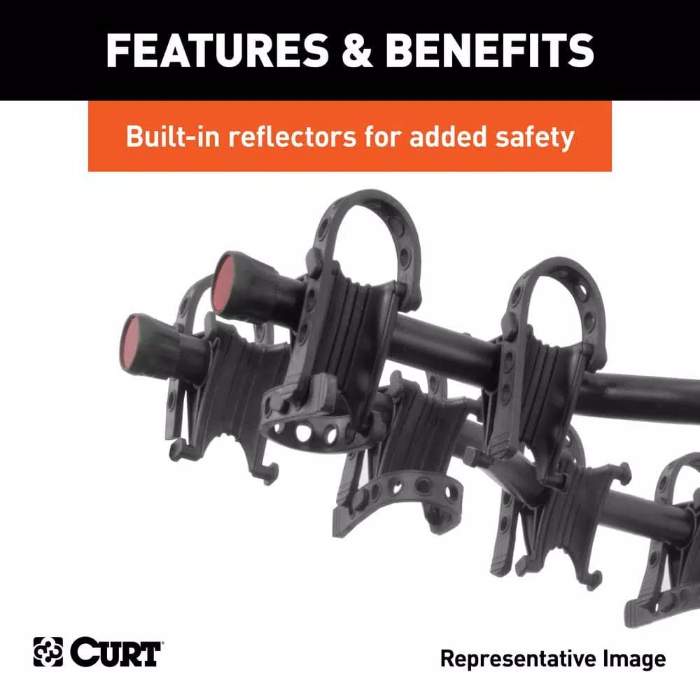 CURT Premium 5-Bike Hitch Mounted Bike Rack, 2-inch Receiver, 225 lb Capacity