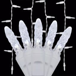 Wintergreen Lighting 7 ft. 70-Light M5 LED Cool White Icicle Light Set thumbnail 1