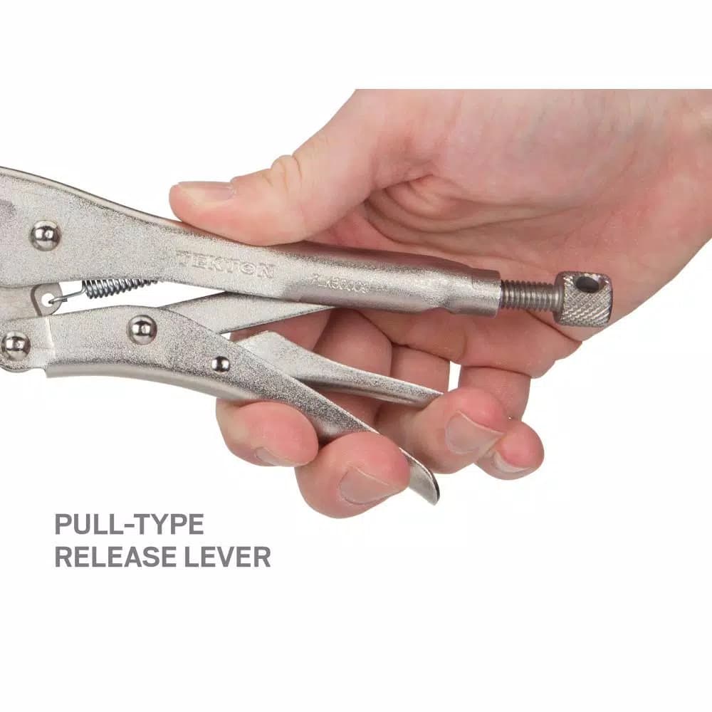 TEKTON 9 in. Long Nose Locking Pliers, 4-Piece Set