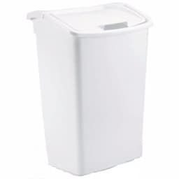 Rubbermaid 11.25 Gallon Dual Action Trash Can, Bisque thumbnail 2