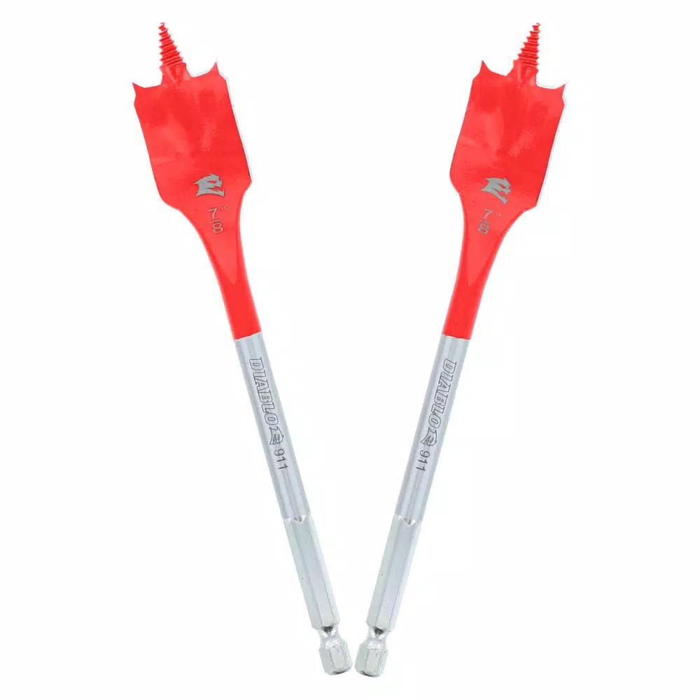 Diablo SPEEDemon 7/8 in. x 6 in. Spade Bit 2-Pack