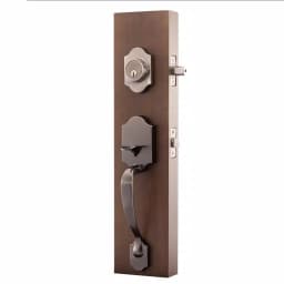 Copper Creek Heritage Antique Nickel Handleset with Waverlie Lever Trim thumbnail 2