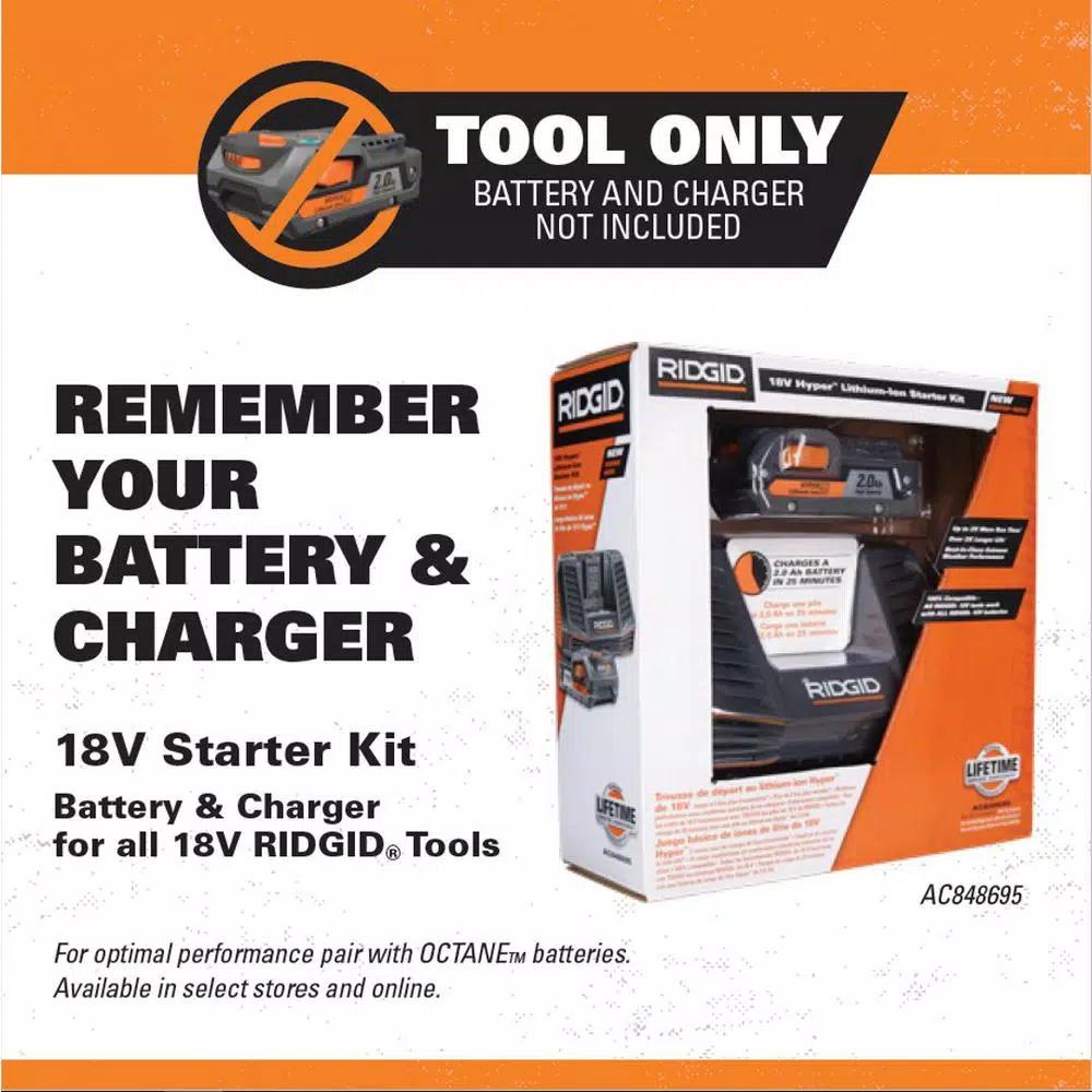 RIDGID 18V OCTANE MEGAMax Brushless Power Base with Reciprocating Saw Attachment