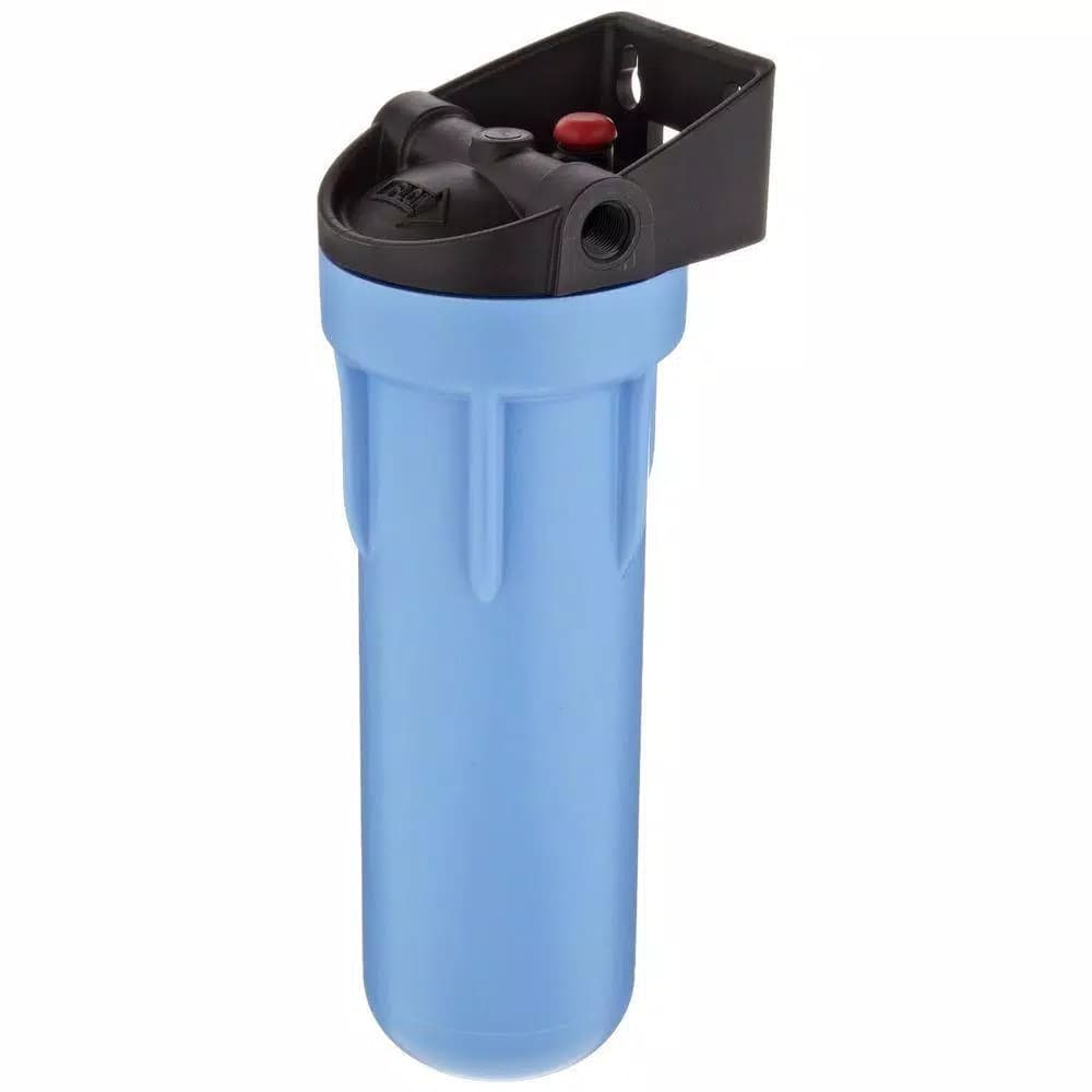 Pentek 158642 3G Slim Line 10 in. Blue Water Filter Housing with Pressure Release