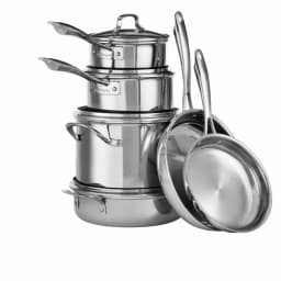 Cuisinart MultiClad 10-Piece Stainless Steel Cookware Set thumbnail 6