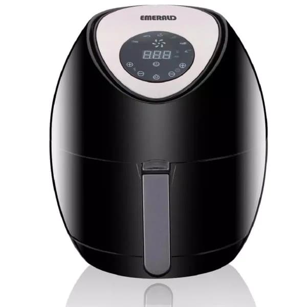 Emerald 3.4 Qt. Digital Air Fryer, 1400W High Power Multi-Function Air Fryer with 7 Presets, Black