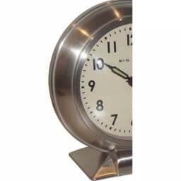 Westclox Metal Table Top Alarm Clock with Brushed Nickel Finish and Classic Big Ben Design thumbnail 3