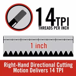 RIDGID OO-R 1/2 in. NPT Right-Hand 14 TPI Alloy Die Head thumbnail 11