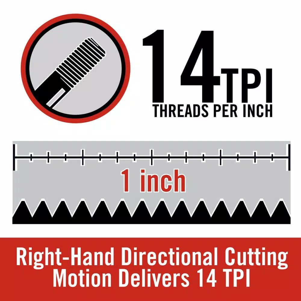 RIDGID OO-R 1/2 in. NPT Right-Hand 14 TPI Alloy Die Head