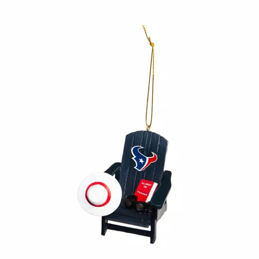 Team Sports America Houston Texans NFL Adirondack Chair Christmas Ornament